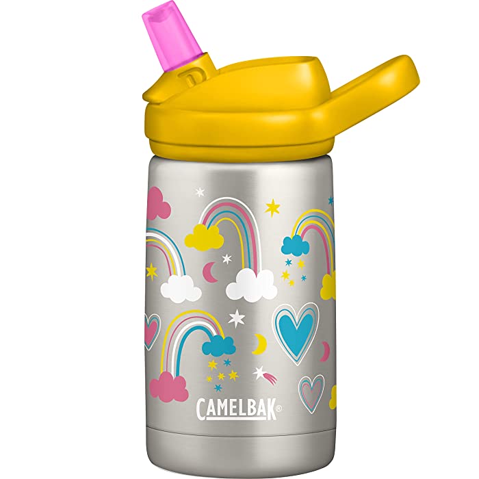 CamelBak - Eddy+ Kids 350ML Vacuum Insulated Stainless Steel Bottle – Rainbow Love
